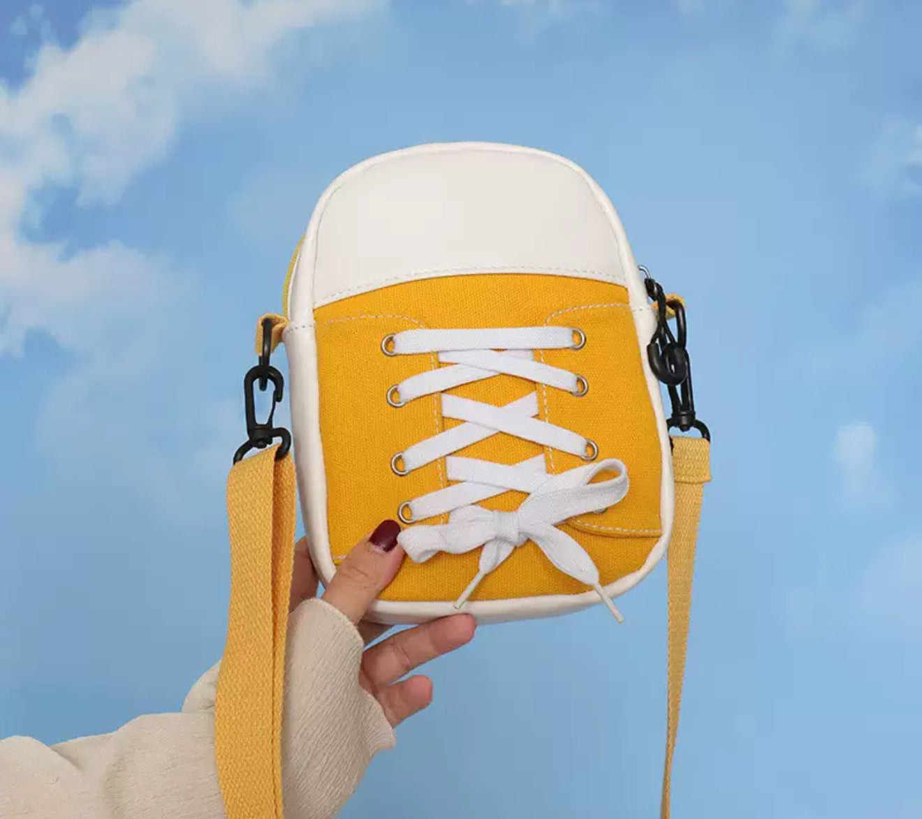 Sneaker Style Crossbody Bag – Casual Mini Shoulder Purse (4 Colors)