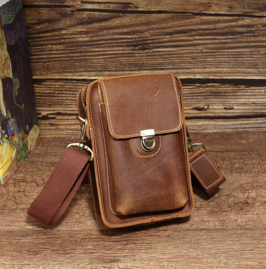 Vintage Genuine Leather Crossbody Bag – Code & Copper™ Everyday Carry
