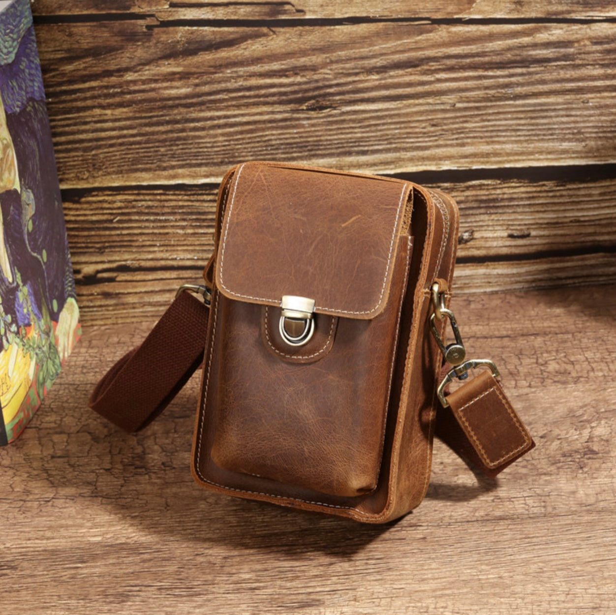 Vintage Genuine Leather Crossbody Bag – Code & Copper™ Everyday Carry