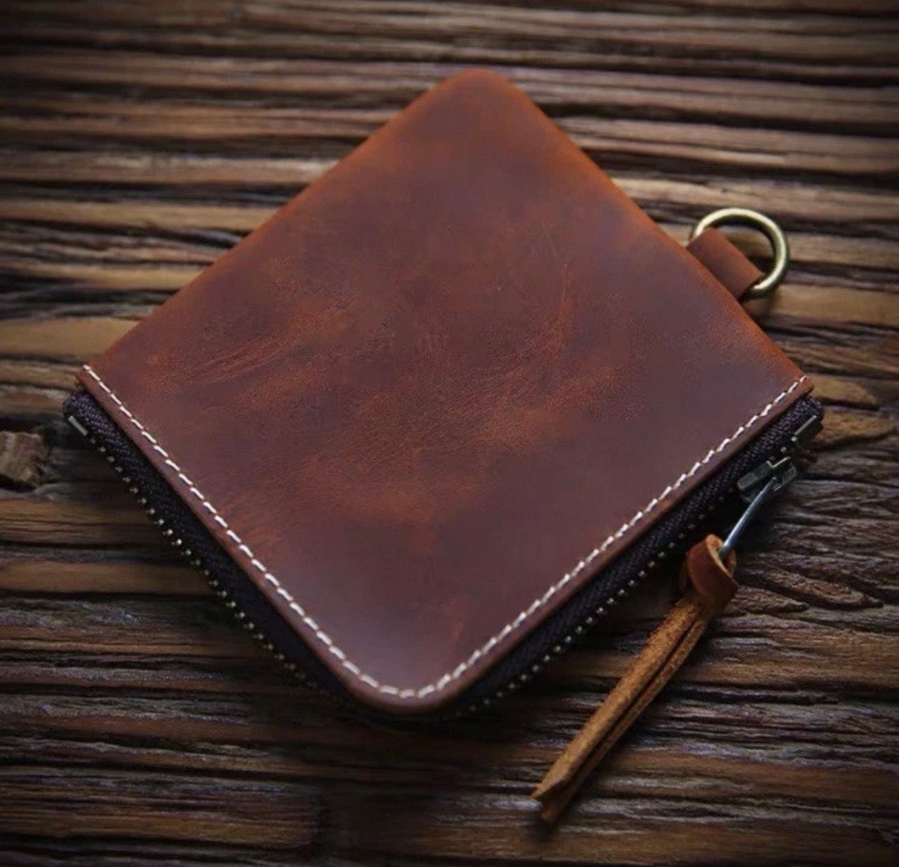 Code & Copper Full Grain Leather
Zip Wallet | Coin Card Holder | 6
Colors