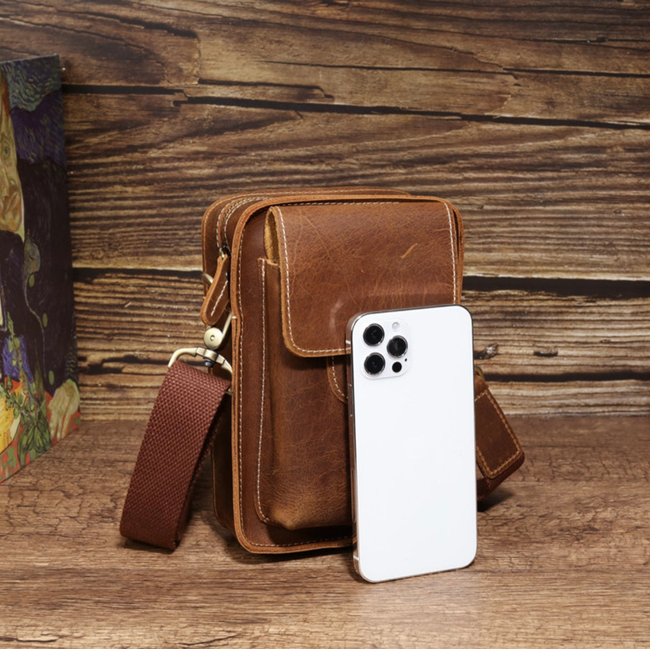 Vintage Genuine Leather Crossbody Bag – Code & Copper™ Everyday Carry