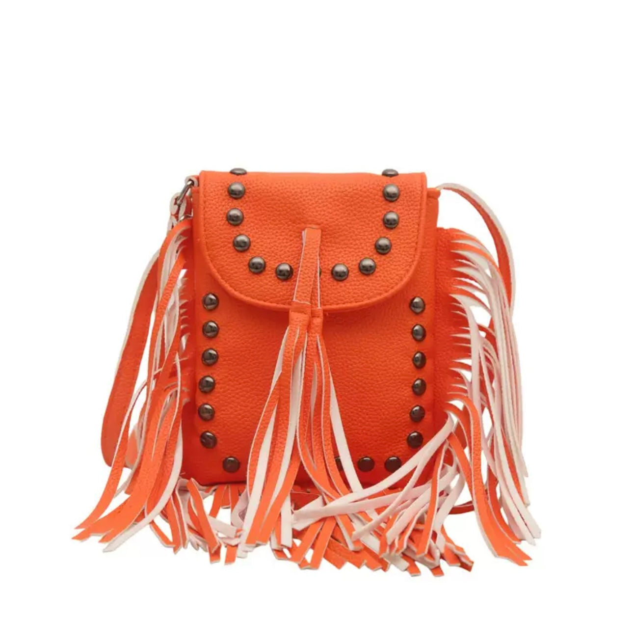 Fringe Studded Crossbody Bag – Western Boho Style Purse