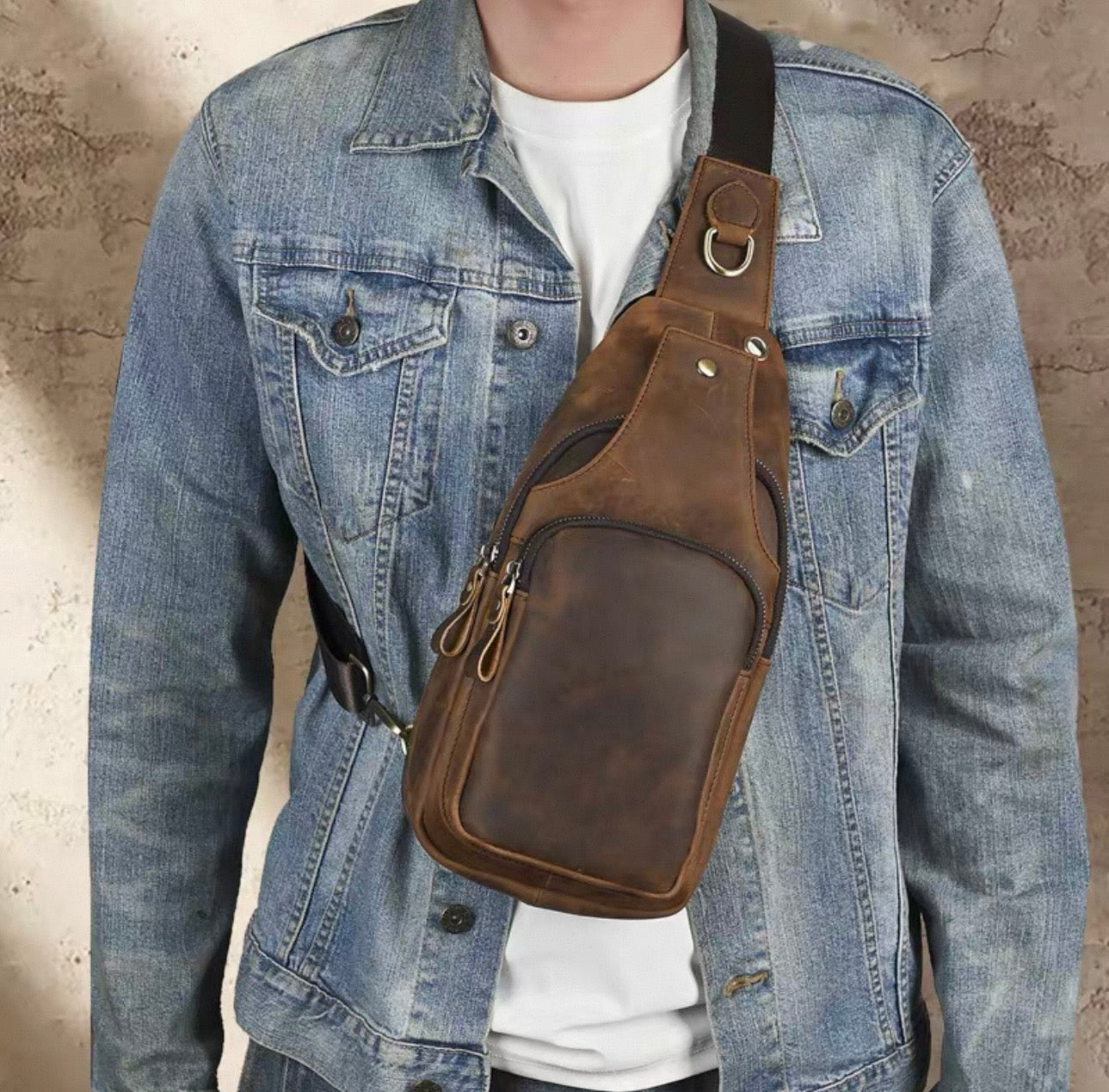 Code & Copper – Ranger Leather Crossbody Sling Pack