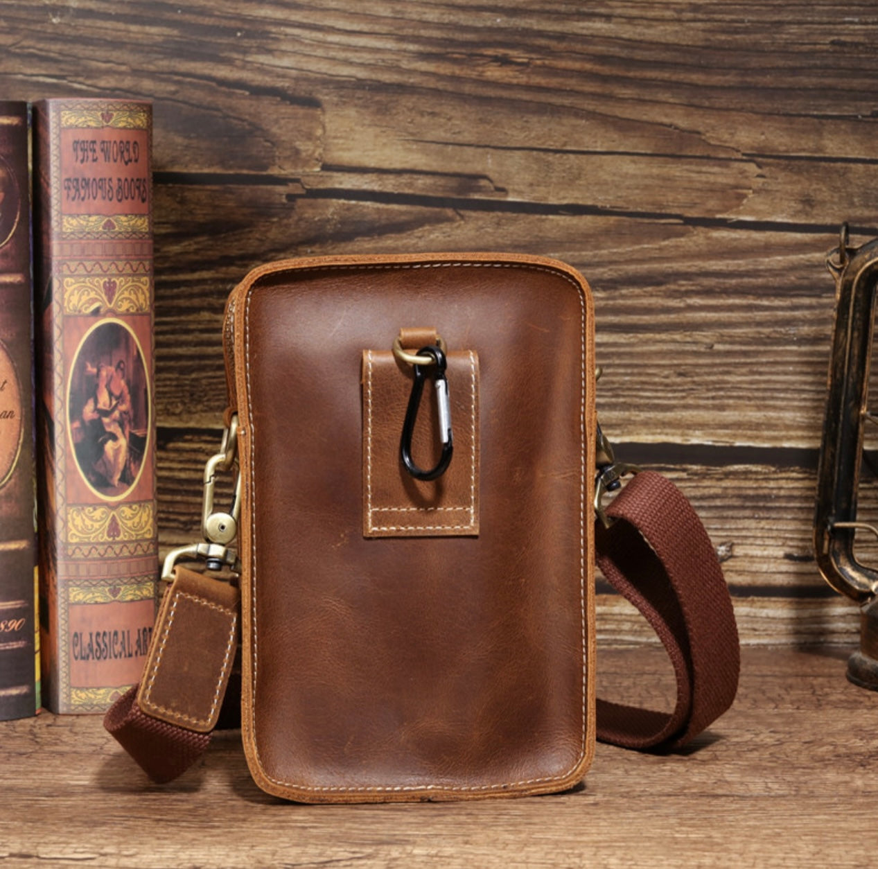 Vintage Genuine Leather Crossbody Bag – Code & Copper™ Everyday Carry