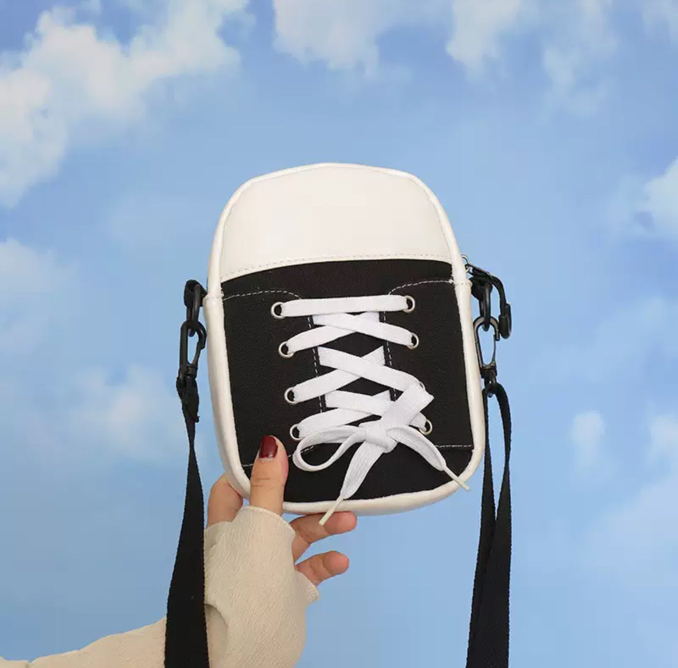 Sneaker Style Crossbody Bag – Casual Mini Shoulder Purse (4 Colors)