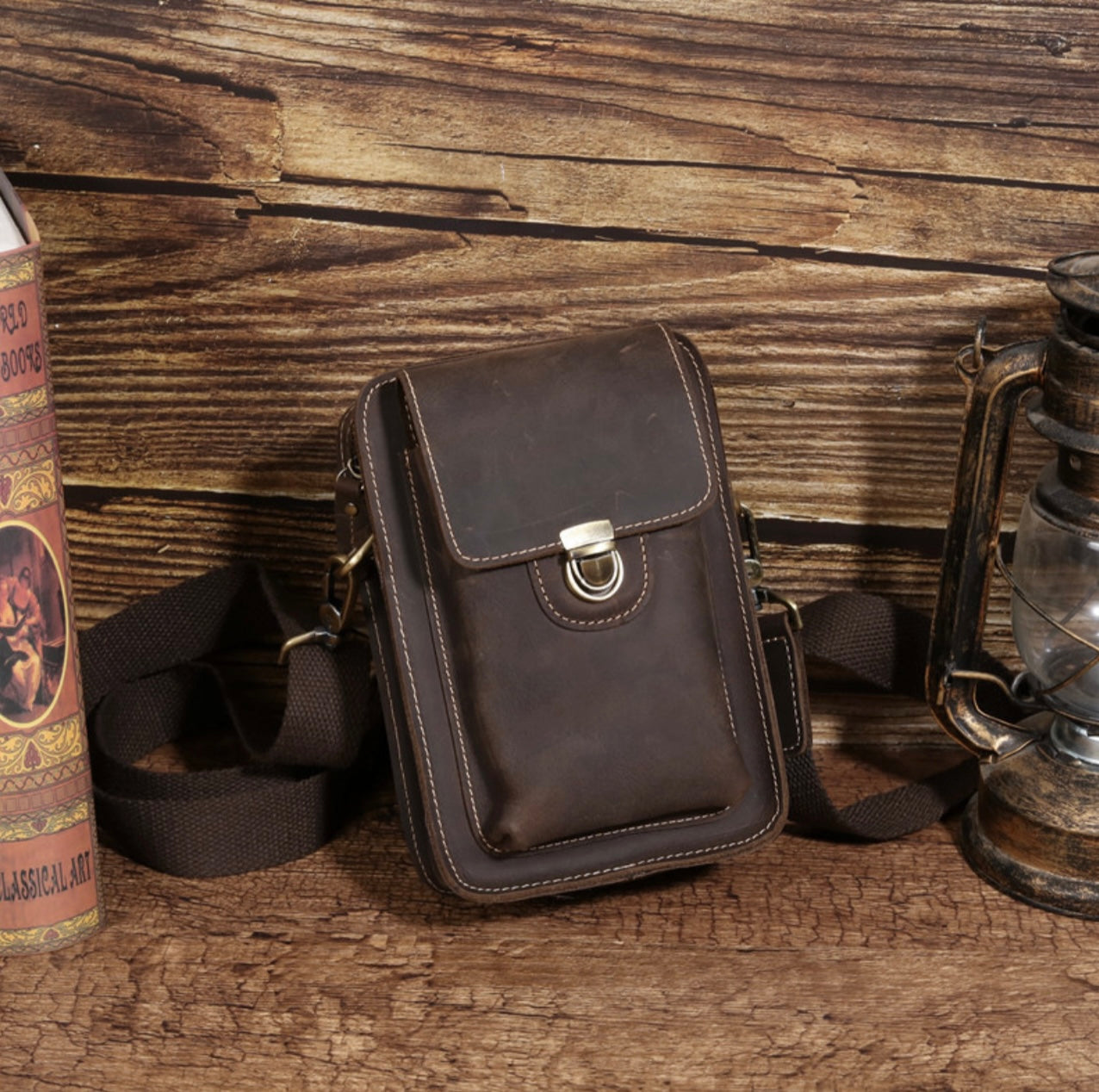 Vintage Genuine Leather Crossbody Bag – Code & Copper™ Everyday Carry