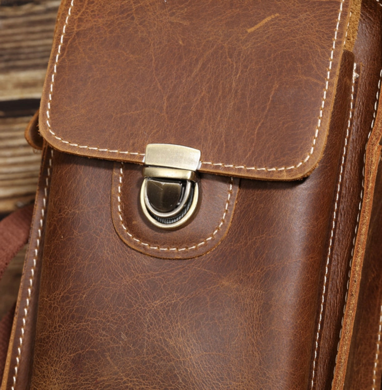 Vintage Genuine Leather Crossbody Bag – Code & Copper™ Everyday Carry